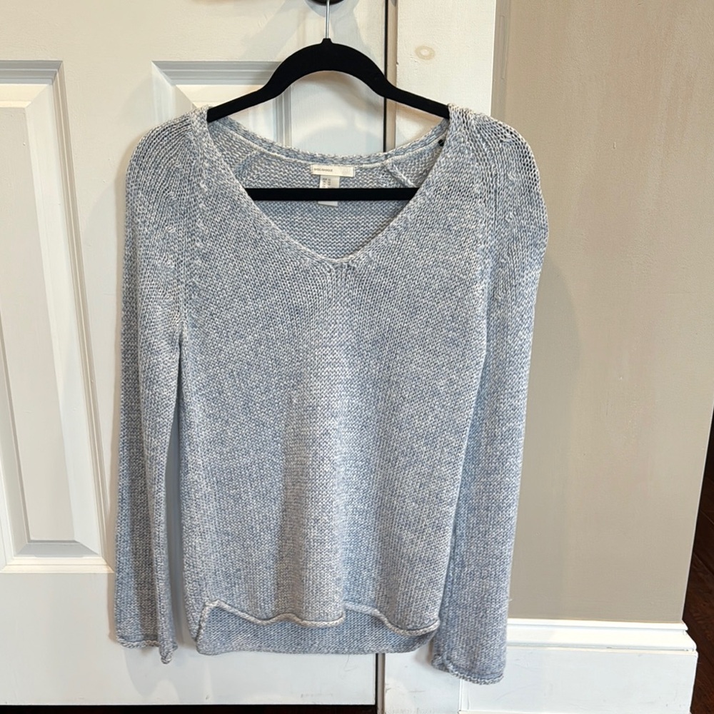 H&M Women's V-Neck Sweater - Light Gray